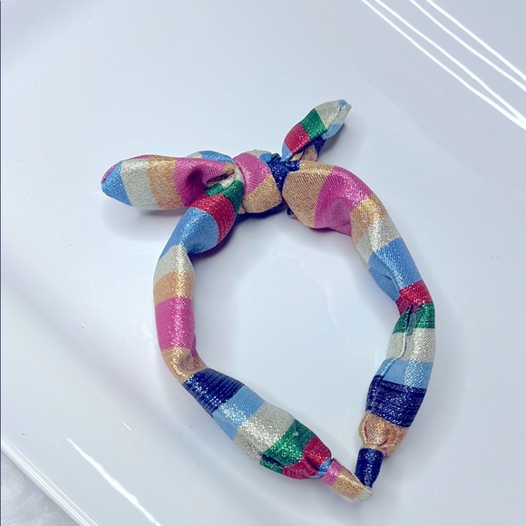 Colorful Metallic Striped Headband - Picture 1 of 7